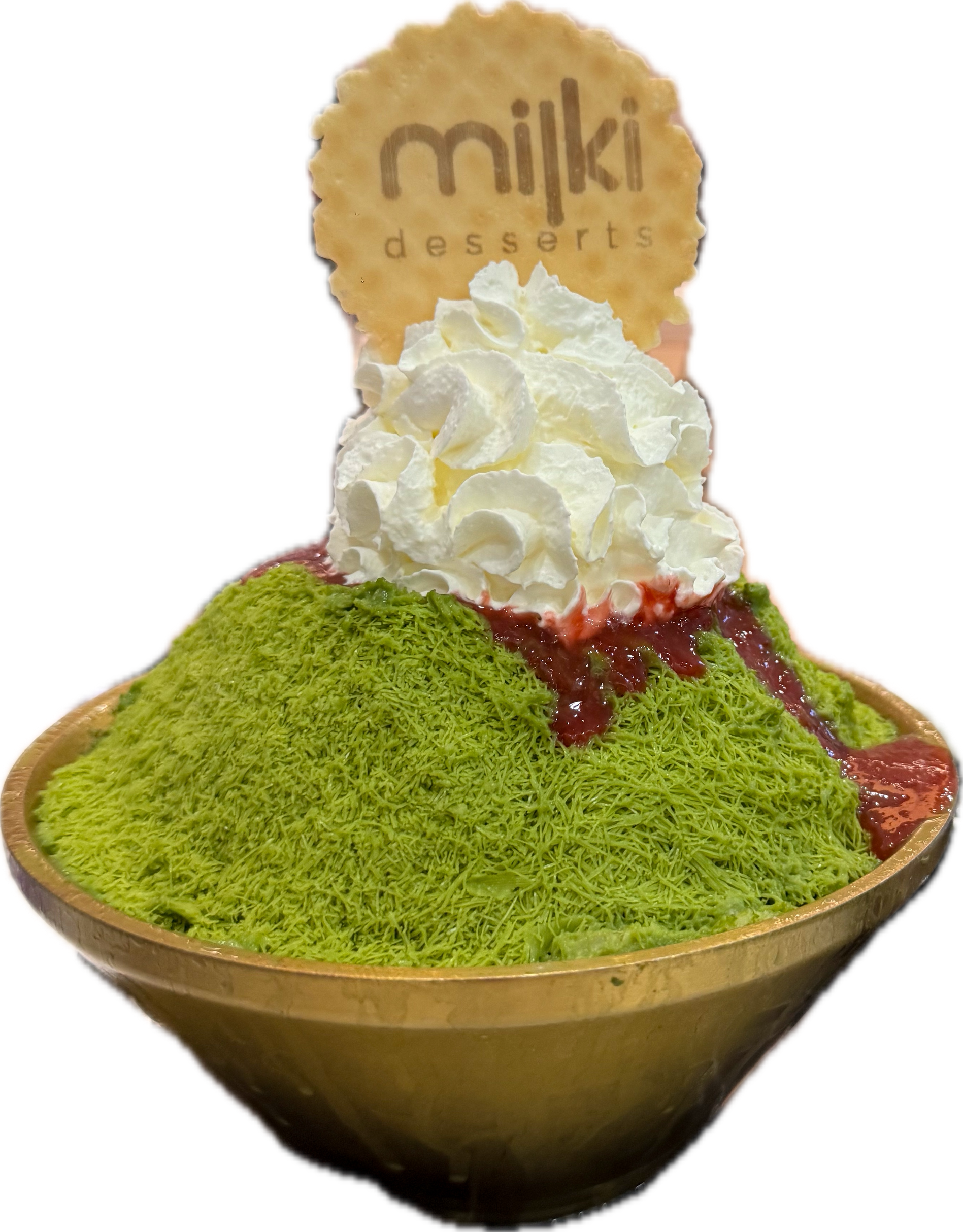 Strawberry Matcha Bingsu
